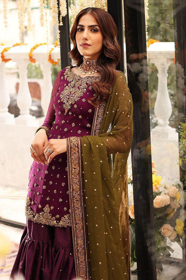 CHIFFON Suit With SATIN SILK Trouser